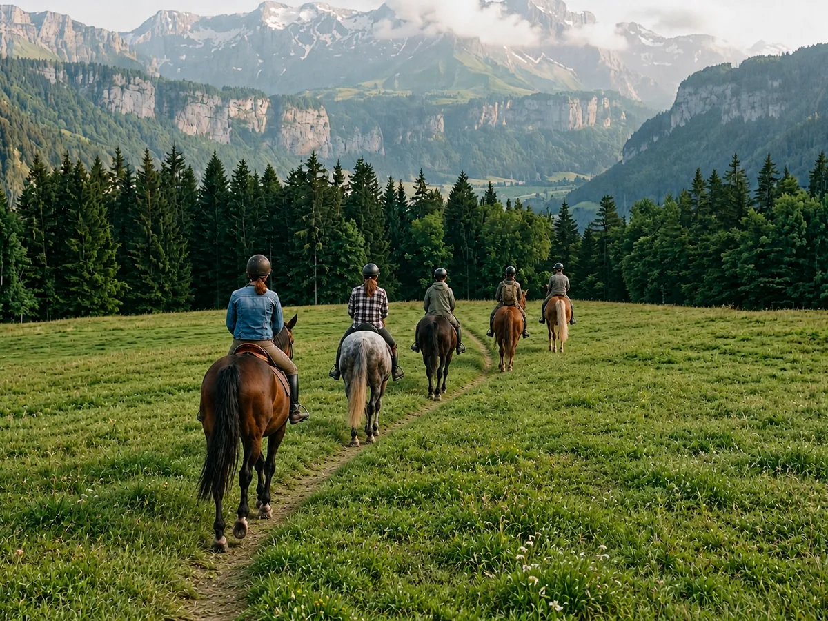 Balade à cheval en Haute-Savoie, autour de Menthonnex-sous-Clermont