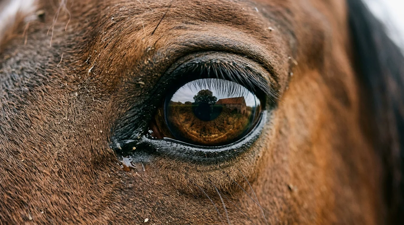 Un regard de cheval, Les Écuries de Doucy, Menthonnex-sous-Clermont